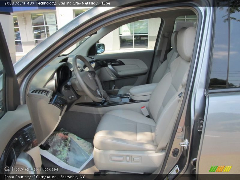 Sterling Gray Metallic / Taupe 2008 Acura MDX Technology