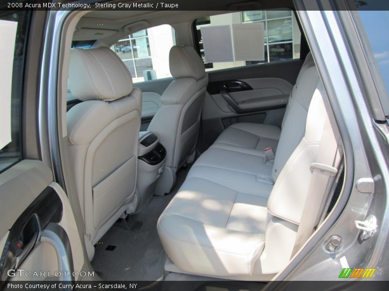 Sterling Gray Metallic / Taupe 2008 Acura MDX Technology