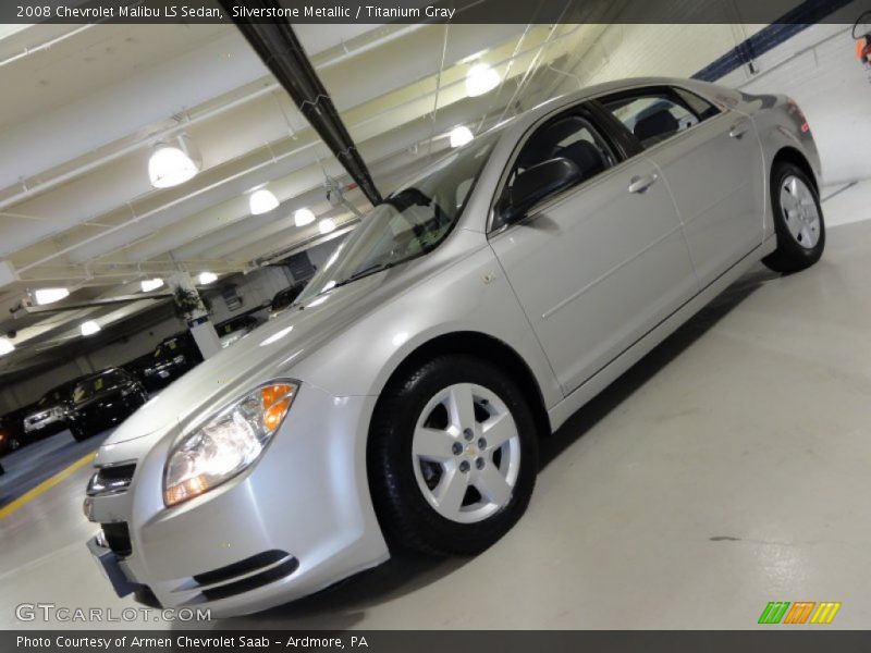 Silverstone Metallic / Titanium Gray 2008 Chevrolet Malibu LS Sedan