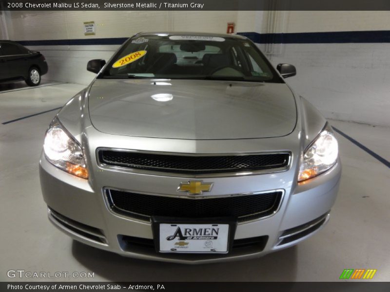 Silverstone Metallic / Titanium Gray 2008 Chevrolet Malibu LS Sedan