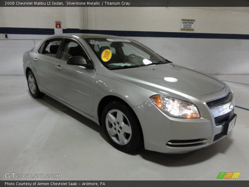 Silverstone Metallic / Titanium Gray 2008 Chevrolet Malibu LS Sedan