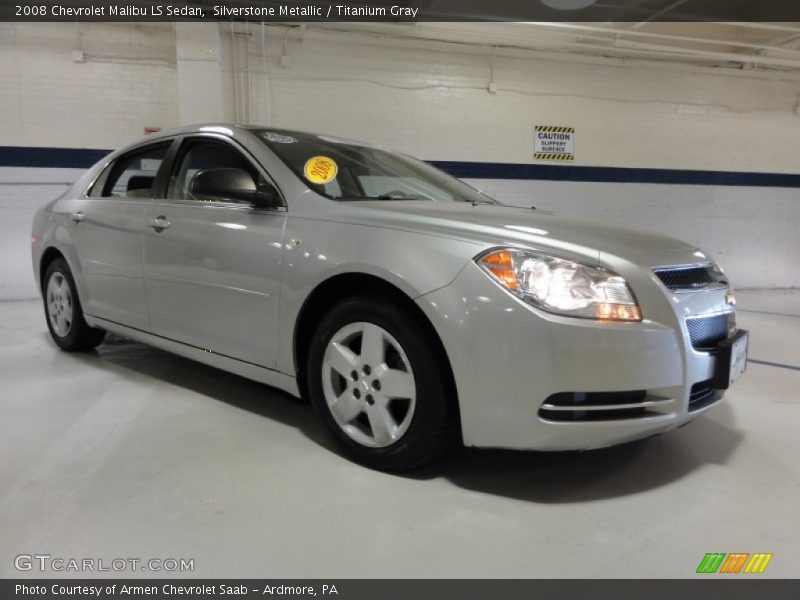 Silverstone Metallic / Titanium Gray 2008 Chevrolet Malibu LS Sedan