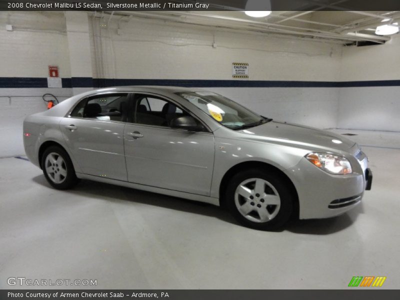 Silverstone Metallic / Titanium Gray 2008 Chevrolet Malibu LS Sedan