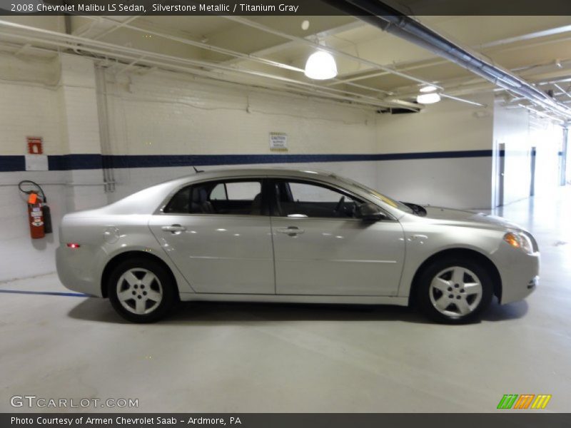 Silverstone Metallic / Titanium Gray 2008 Chevrolet Malibu LS Sedan