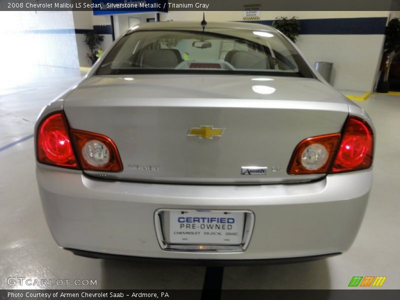 Silverstone Metallic / Titanium Gray 2008 Chevrolet Malibu LS Sedan