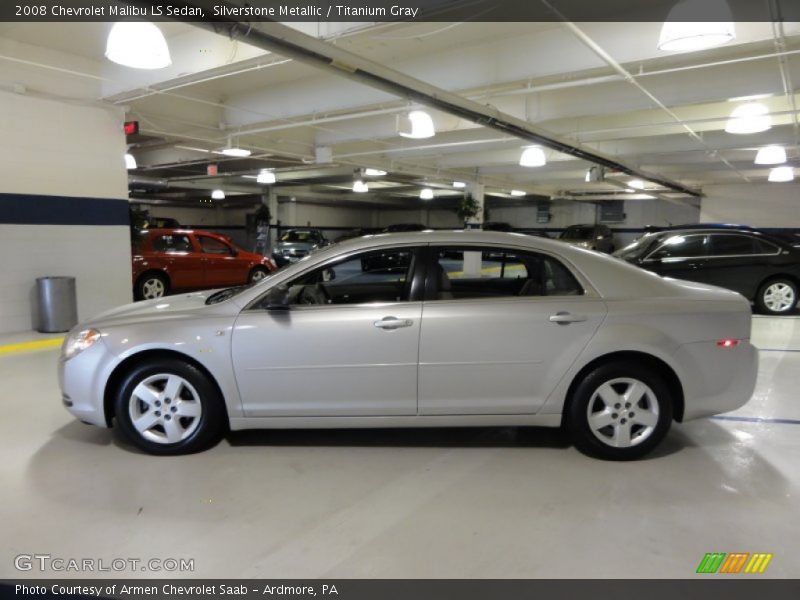 Silverstone Metallic / Titanium Gray 2008 Chevrolet Malibu LS Sedan