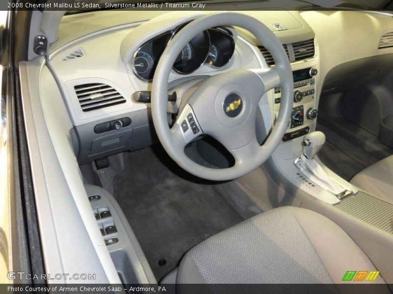 Silverstone Metallic / Titanium Gray 2008 Chevrolet Malibu LS Sedan