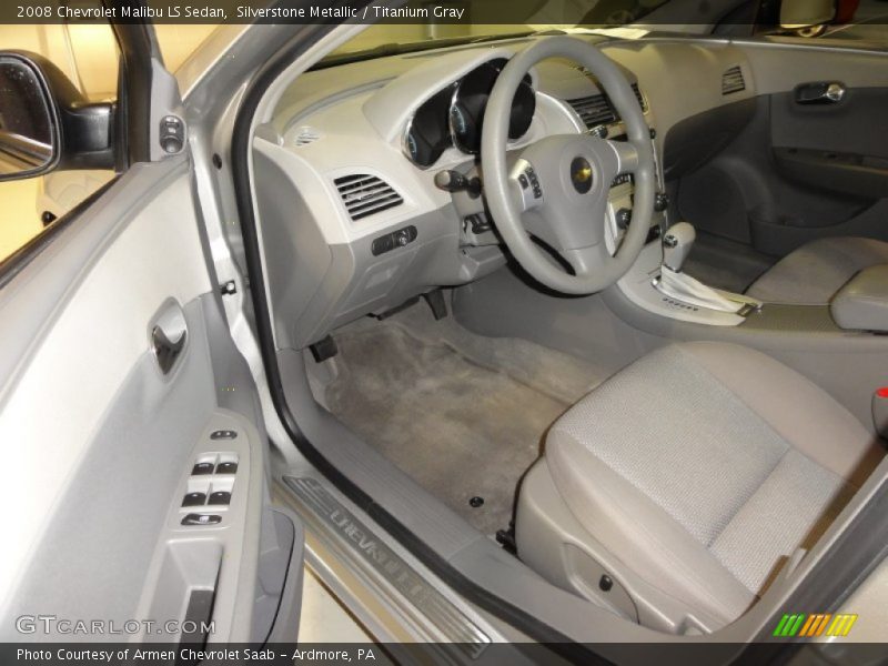 Silverstone Metallic / Titanium Gray 2008 Chevrolet Malibu LS Sedan