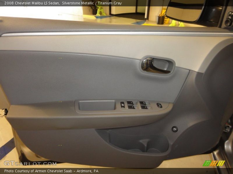 Silverstone Metallic / Titanium Gray 2008 Chevrolet Malibu LS Sedan
