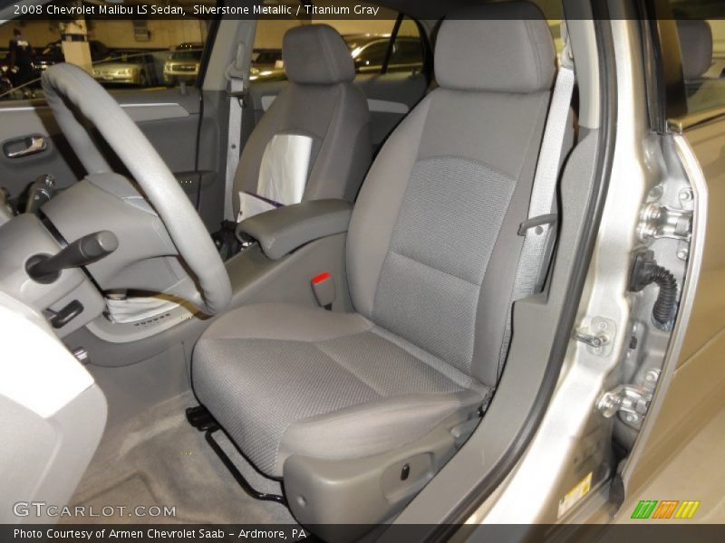 Silverstone Metallic / Titanium Gray 2008 Chevrolet Malibu LS Sedan