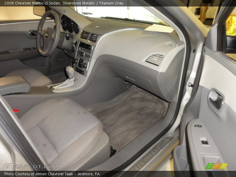 Silverstone Metallic / Titanium Gray 2008 Chevrolet Malibu LS Sedan