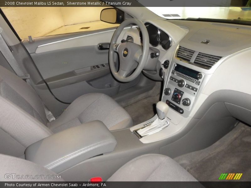 Silverstone Metallic / Titanium Gray 2008 Chevrolet Malibu LS Sedan