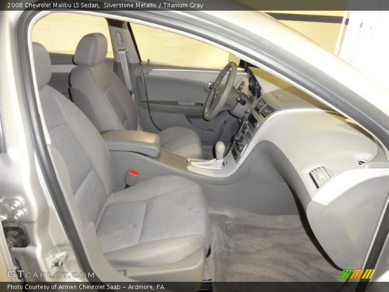 Silverstone Metallic / Titanium Gray 2008 Chevrolet Malibu LS Sedan
