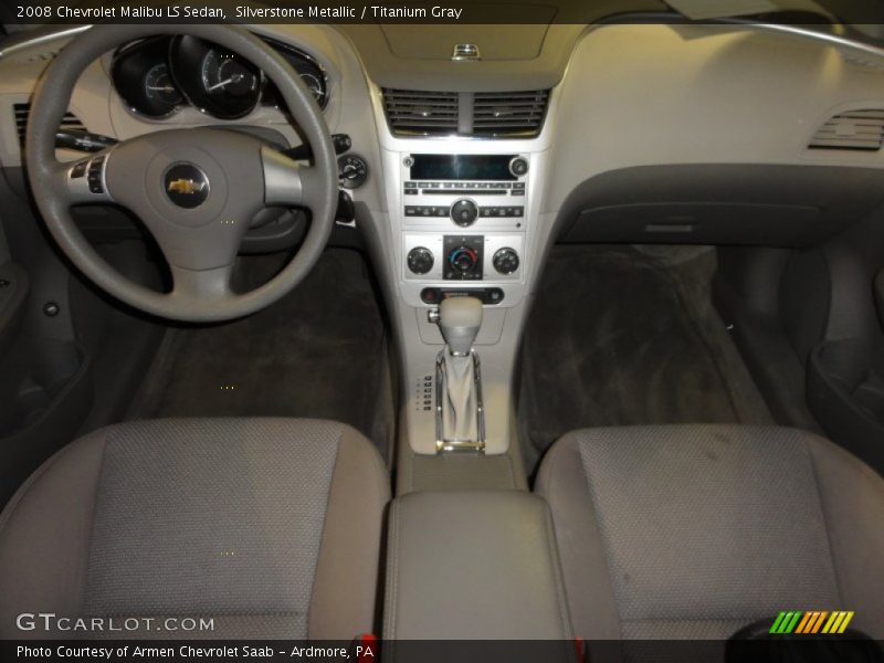 Silverstone Metallic / Titanium Gray 2008 Chevrolet Malibu LS Sedan