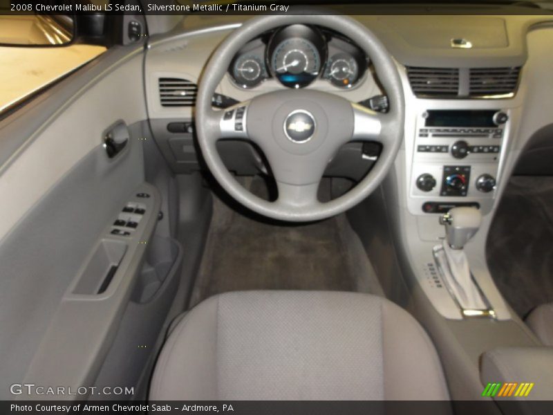 Silverstone Metallic / Titanium Gray 2008 Chevrolet Malibu LS Sedan