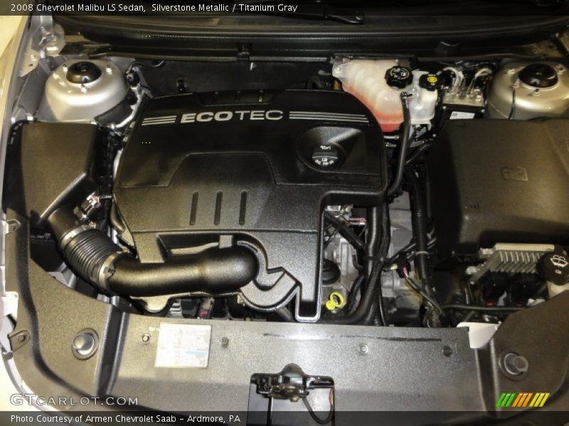 Silverstone Metallic / Titanium Gray 2008 Chevrolet Malibu LS Sedan