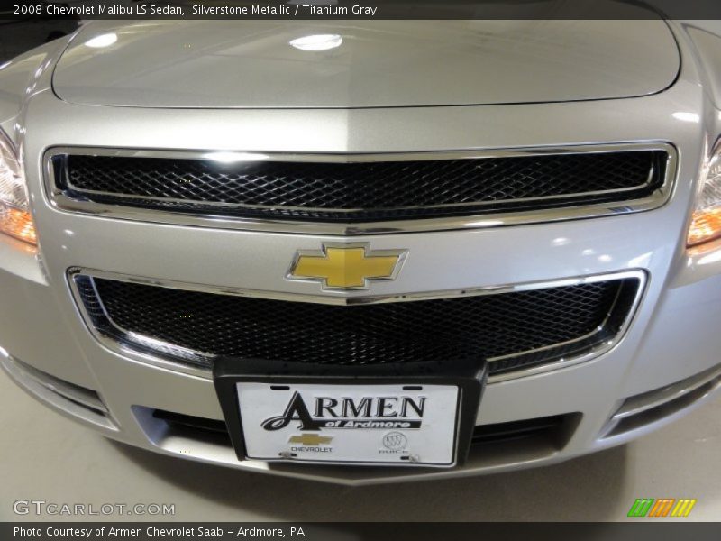 Silverstone Metallic / Titanium Gray 2008 Chevrolet Malibu LS Sedan