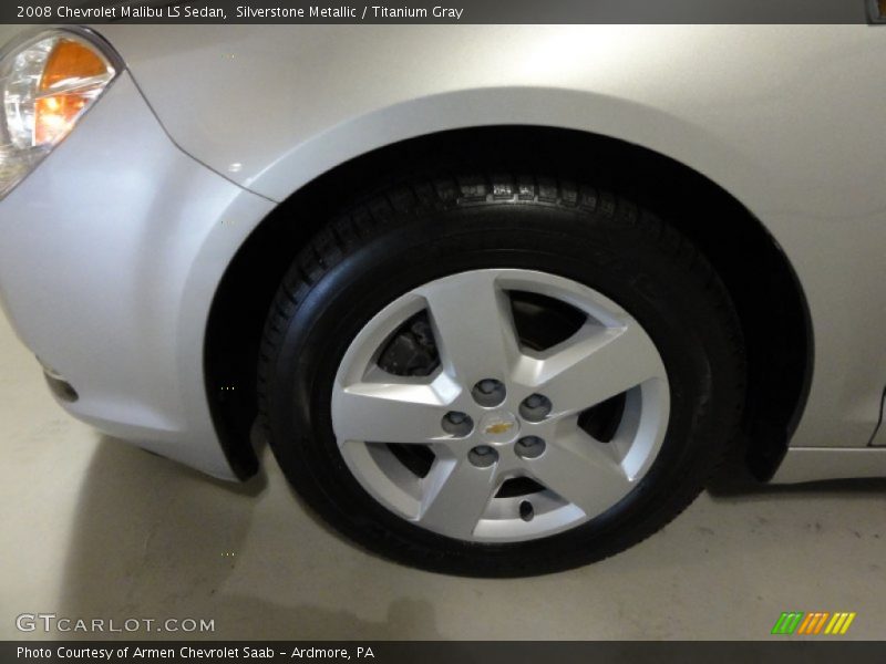 Silverstone Metallic / Titanium Gray 2008 Chevrolet Malibu LS Sedan