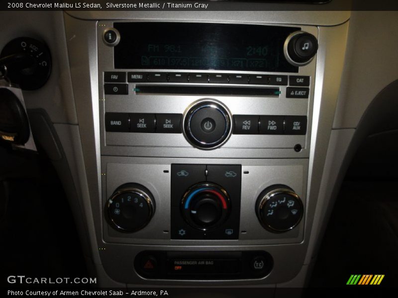 Silverstone Metallic / Titanium Gray 2008 Chevrolet Malibu LS Sedan