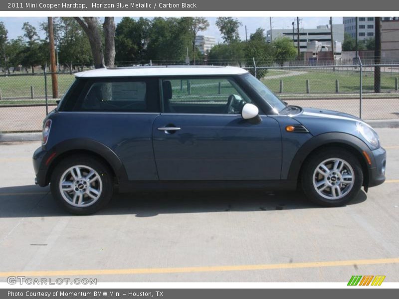 Horizon Blue Metallic / Carbon Black 2011 Mini Cooper Hardtop