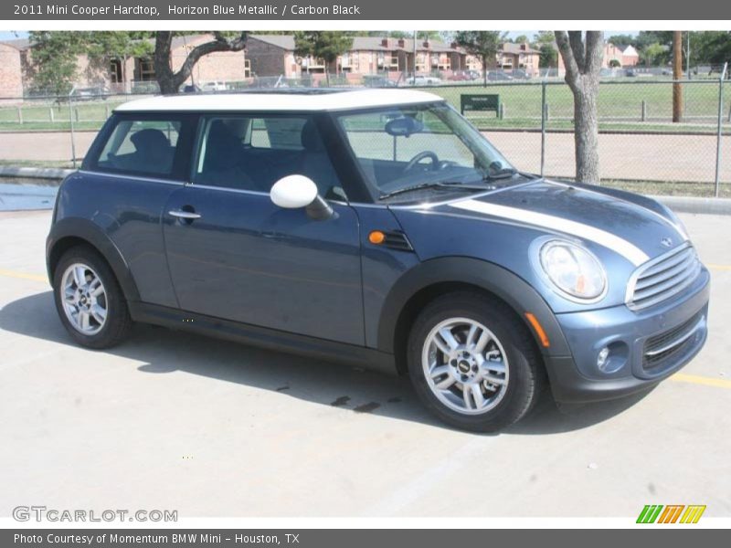Horizon Blue Metallic / Carbon Black 2011 Mini Cooper Hardtop