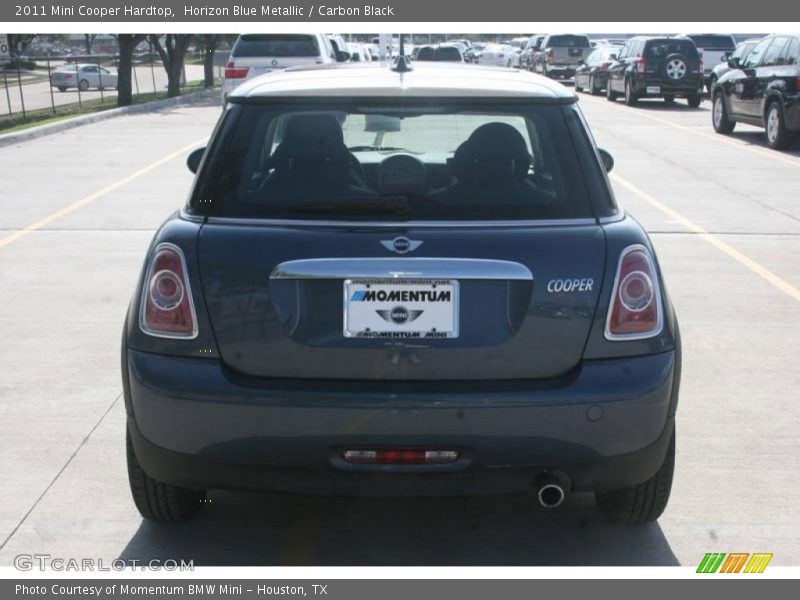 Horizon Blue Metallic / Carbon Black 2011 Mini Cooper Hardtop