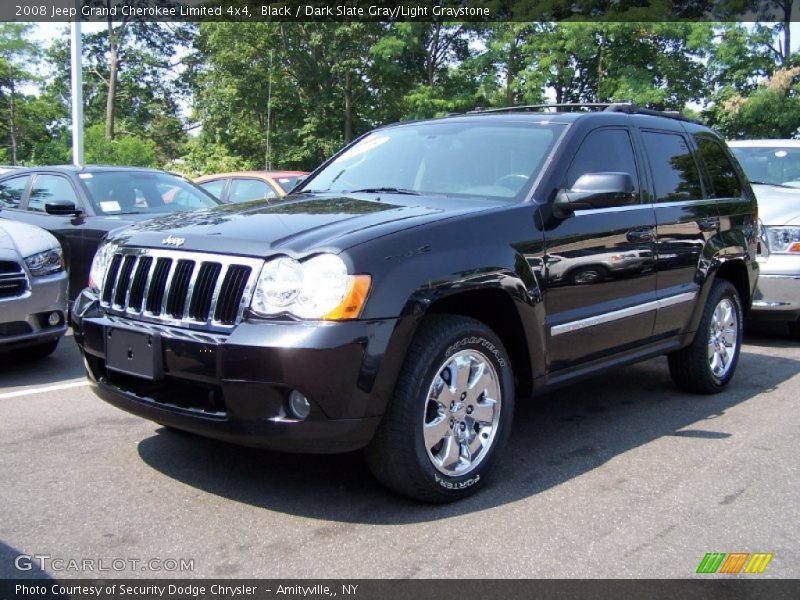 Black / Dark Slate Gray/Light Graystone 2008 Jeep Grand Cherokee Limited 4x4