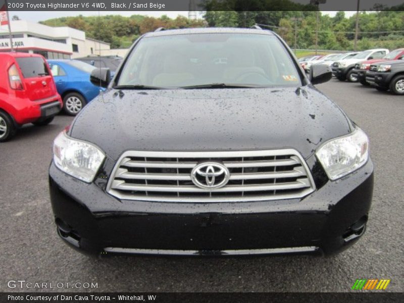 Black / Sand Beige 2009 Toyota Highlander V6 4WD