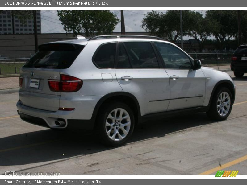 Titanium Silver Metallic / Black 2011 BMW X5 xDrive 35i