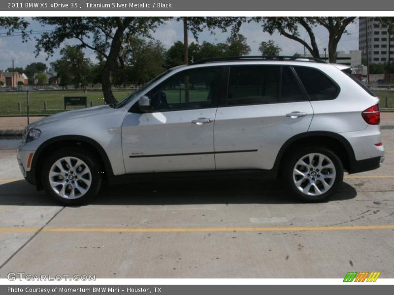 Titanium Silver Metallic / Black 2011 BMW X5 xDrive 35i