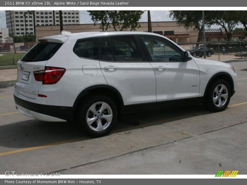 Alpine White / Sand Beige Nevada Leather 2011 BMW X3 xDrive 28i