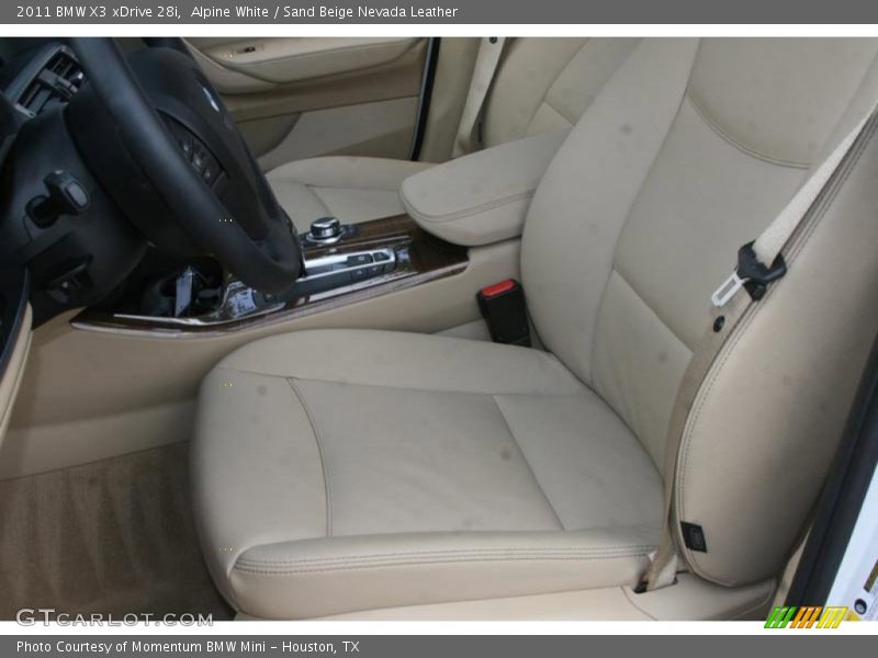 Alpine White / Sand Beige Nevada Leather 2011 BMW X3 xDrive 28i
