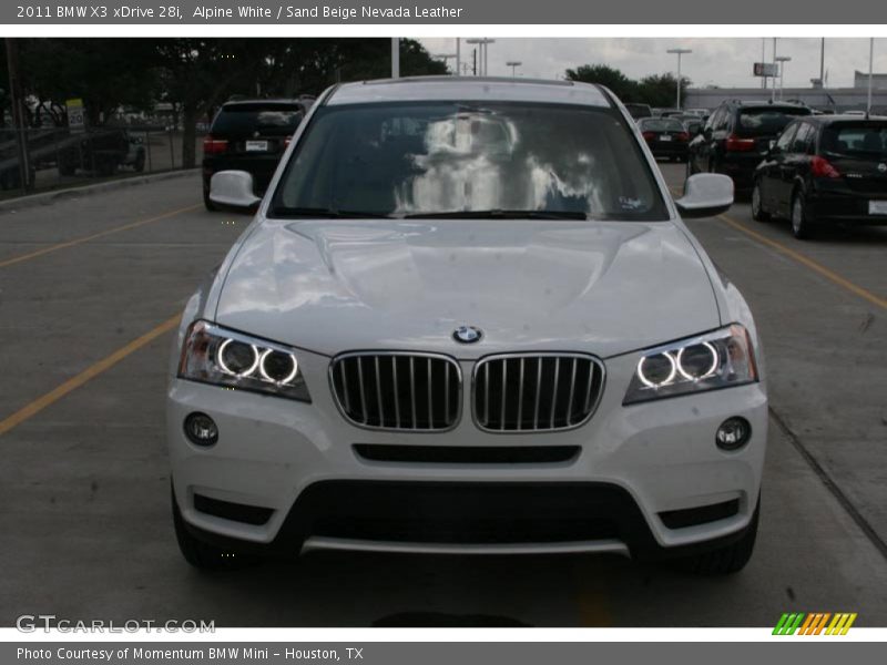 Alpine White / Sand Beige Nevada Leather 2011 BMW X3 xDrive 28i