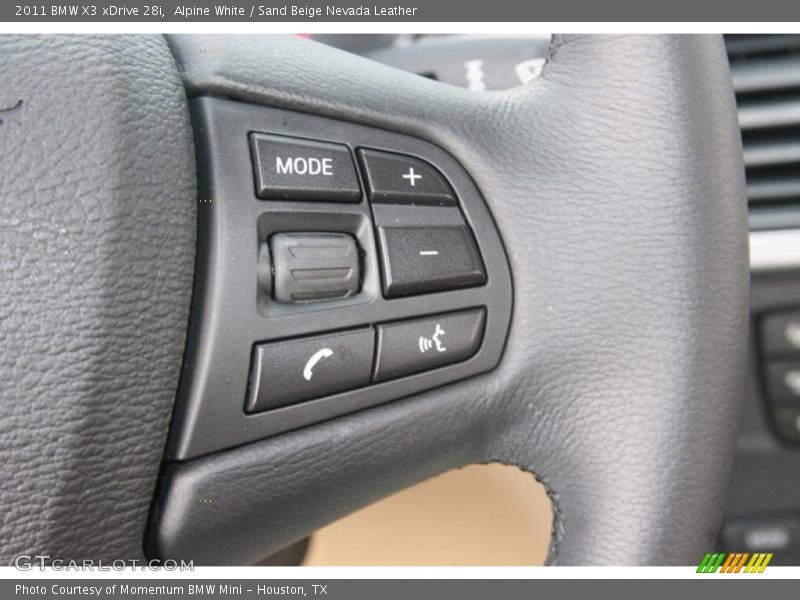 Alpine White / Sand Beige Nevada Leather 2011 BMW X3 xDrive 28i