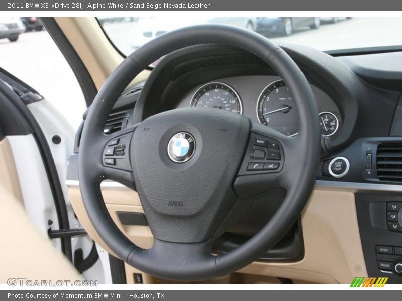Alpine White / Sand Beige Nevada Leather 2011 BMW X3 xDrive 28i