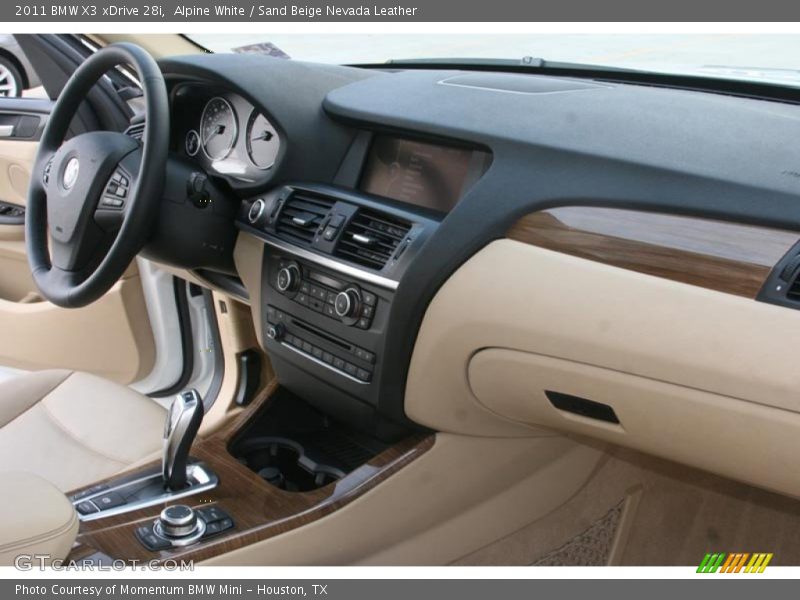 Alpine White / Sand Beige Nevada Leather 2011 BMW X3 xDrive 28i