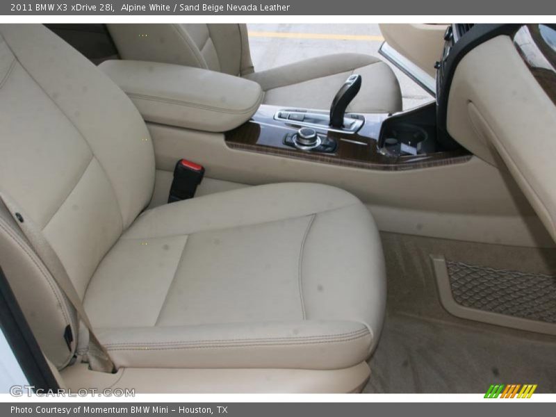 Alpine White / Sand Beige Nevada Leather 2011 BMW X3 xDrive 28i