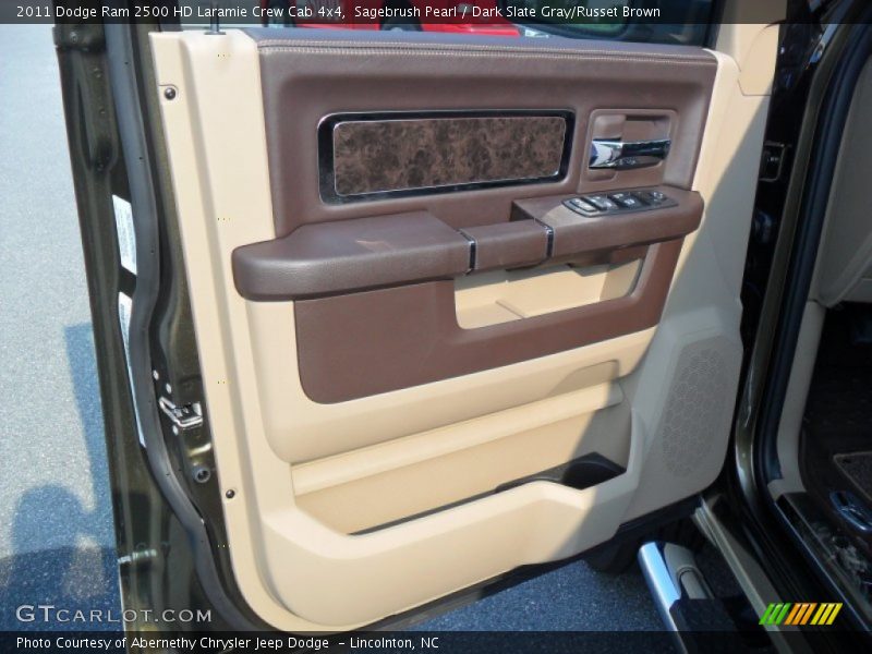 Sagebrush Pearl / Dark Slate Gray/Russet Brown 2011 Dodge Ram 2500 HD Laramie Crew Cab 4x4