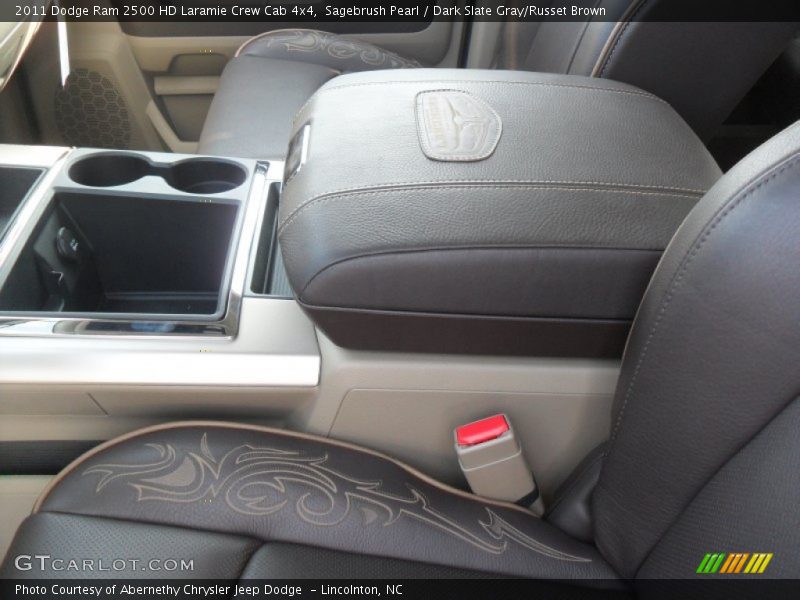 Sagebrush Pearl / Dark Slate Gray/Russet Brown 2011 Dodge Ram 2500 HD Laramie Crew Cab 4x4