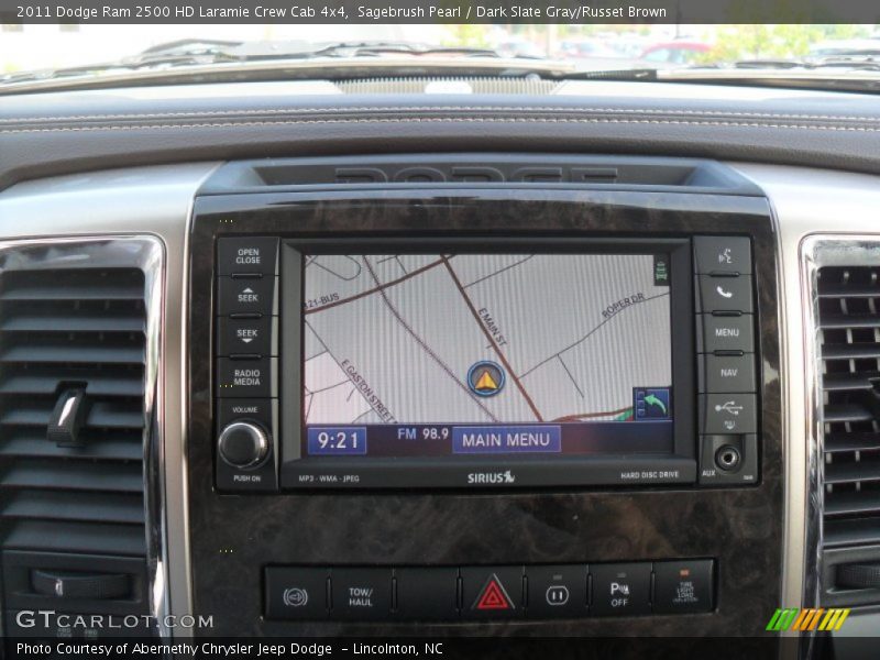 Sagebrush Pearl / Dark Slate Gray/Russet Brown 2011 Dodge Ram 2500 HD Laramie Crew Cab 4x4
