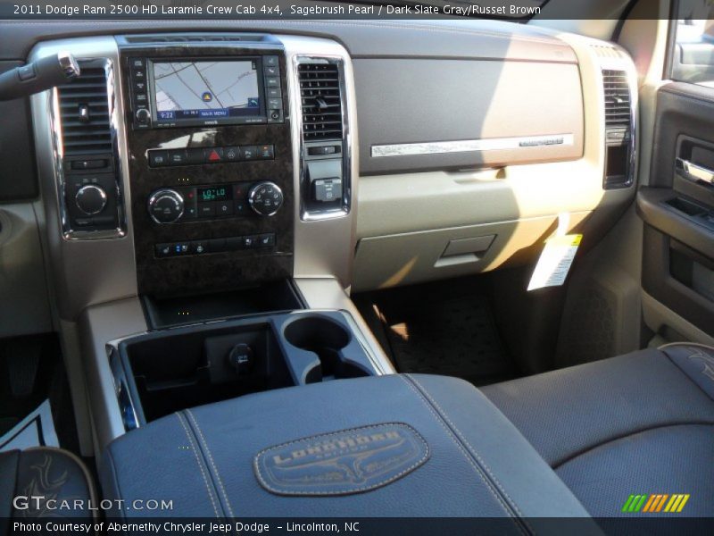 Sagebrush Pearl / Dark Slate Gray/Russet Brown 2011 Dodge Ram 2500 HD Laramie Crew Cab 4x4