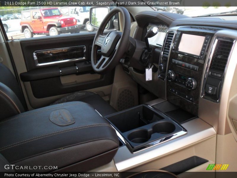 Sagebrush Pearl / Dark Slate Gray/Russet Brown 2011 Dodge Ram 2500 HD Laramie Crew Cab 4x4
