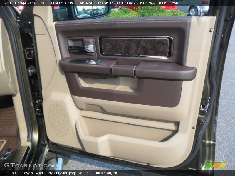 Sagebrush Pearl / Dark Slate Gray/Russet Brown 2011 Dodge Ram 2500 HD Laramie Crew Cab 4x4