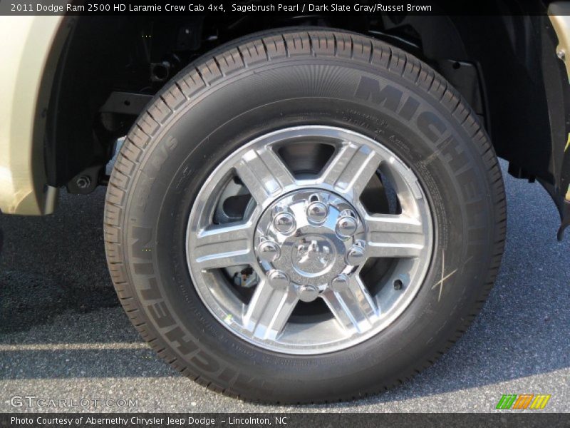 Sagebrush Pearl / Dark Slate Gray/Russet Brown 2011 Dodge Ram 2500 HD Laramie Crew Cab 4x4