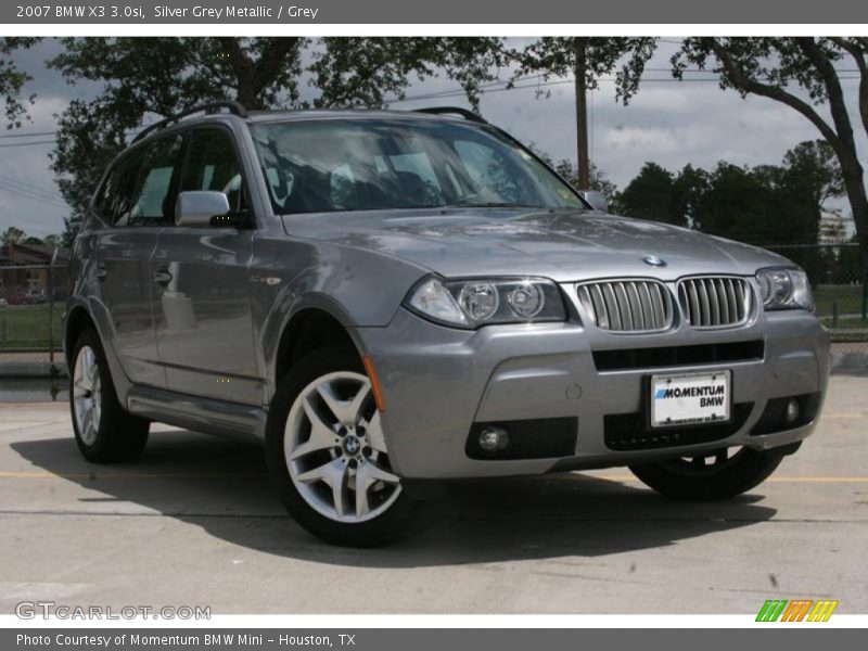 Silver Grey Metallic / Grey 2007 BMW X3 3.0si