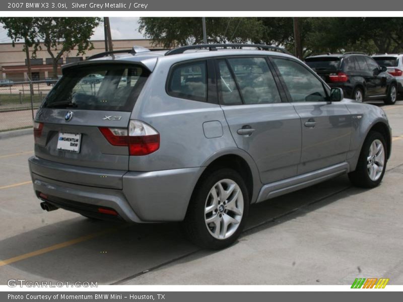 Silver Grey Metallic / Grey 2007 BMW X3 3.0si