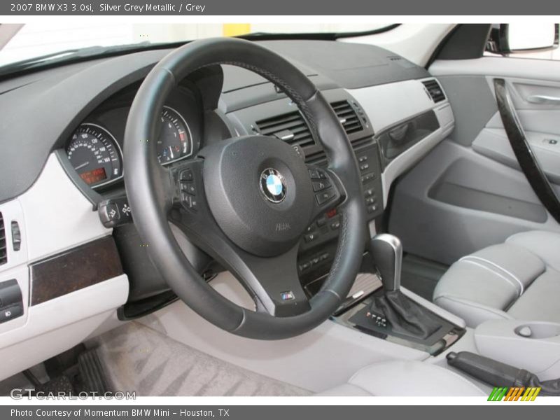 Silver Grey Metallic / Grey 2007 BMW X3 3.0si