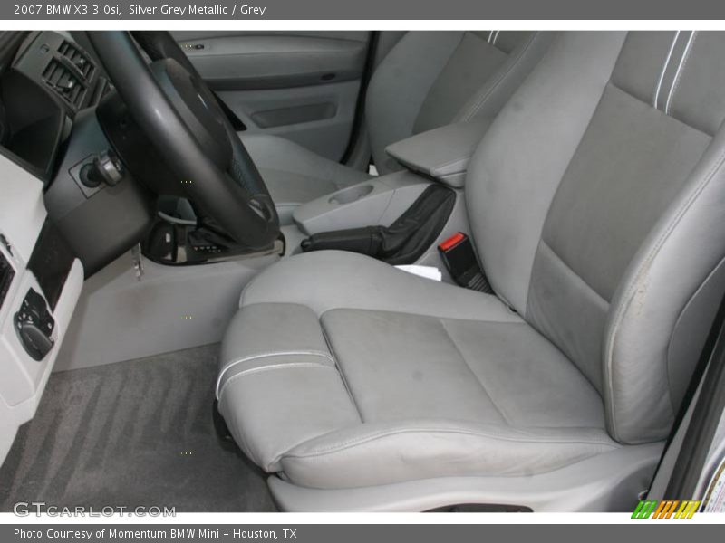 Silver Grey Metallic / Grey 2007 BMW X3 3.0si
