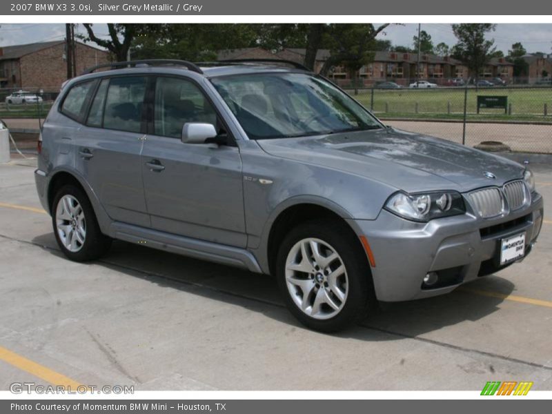 Silver Grey Metallic / Grey 2007 BMW X3 3.0si