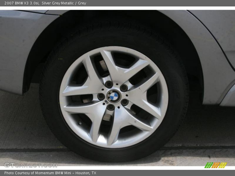 Silver Grey Metallic / Grey 2007 BMW X3 3.0si